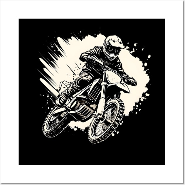 Motocross Wall Art by TooplesArt